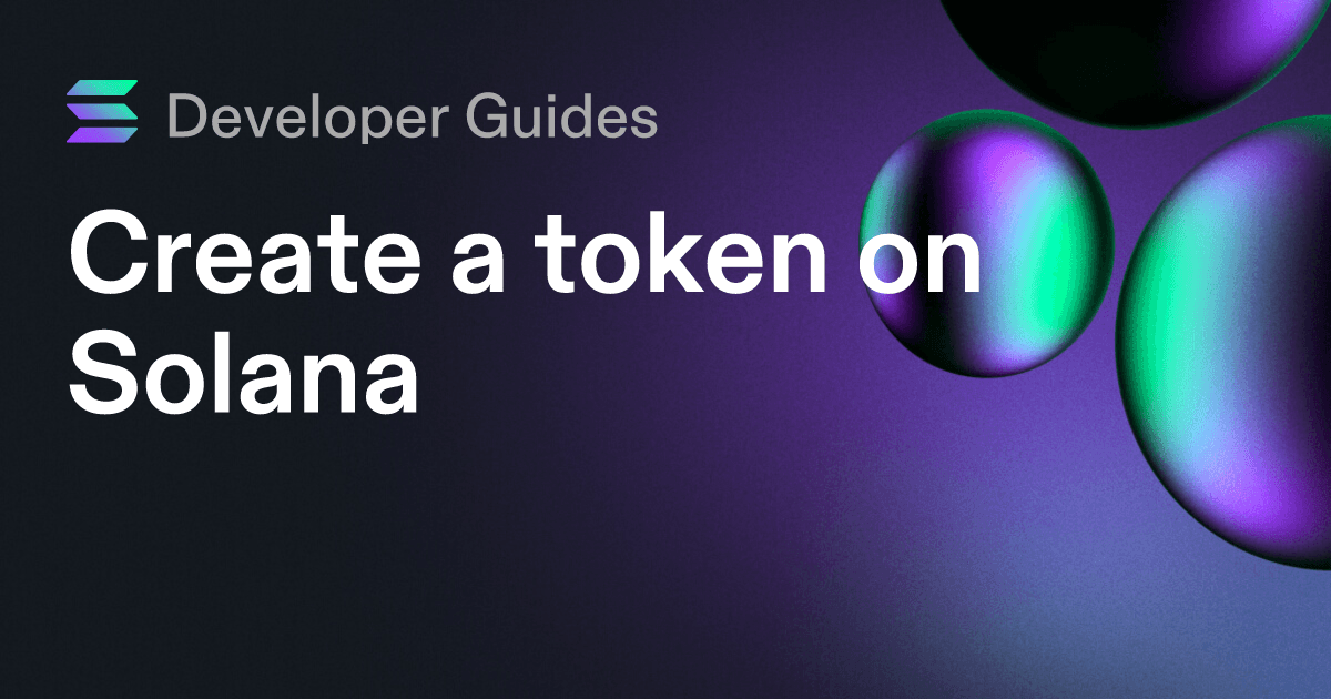 How to create a token on Solana